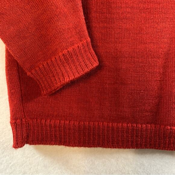 VTG‎ Pendleton Womens 100% Wool Sweater Sz SP Red Old Money Preppy Academia - Picture 2 of 10